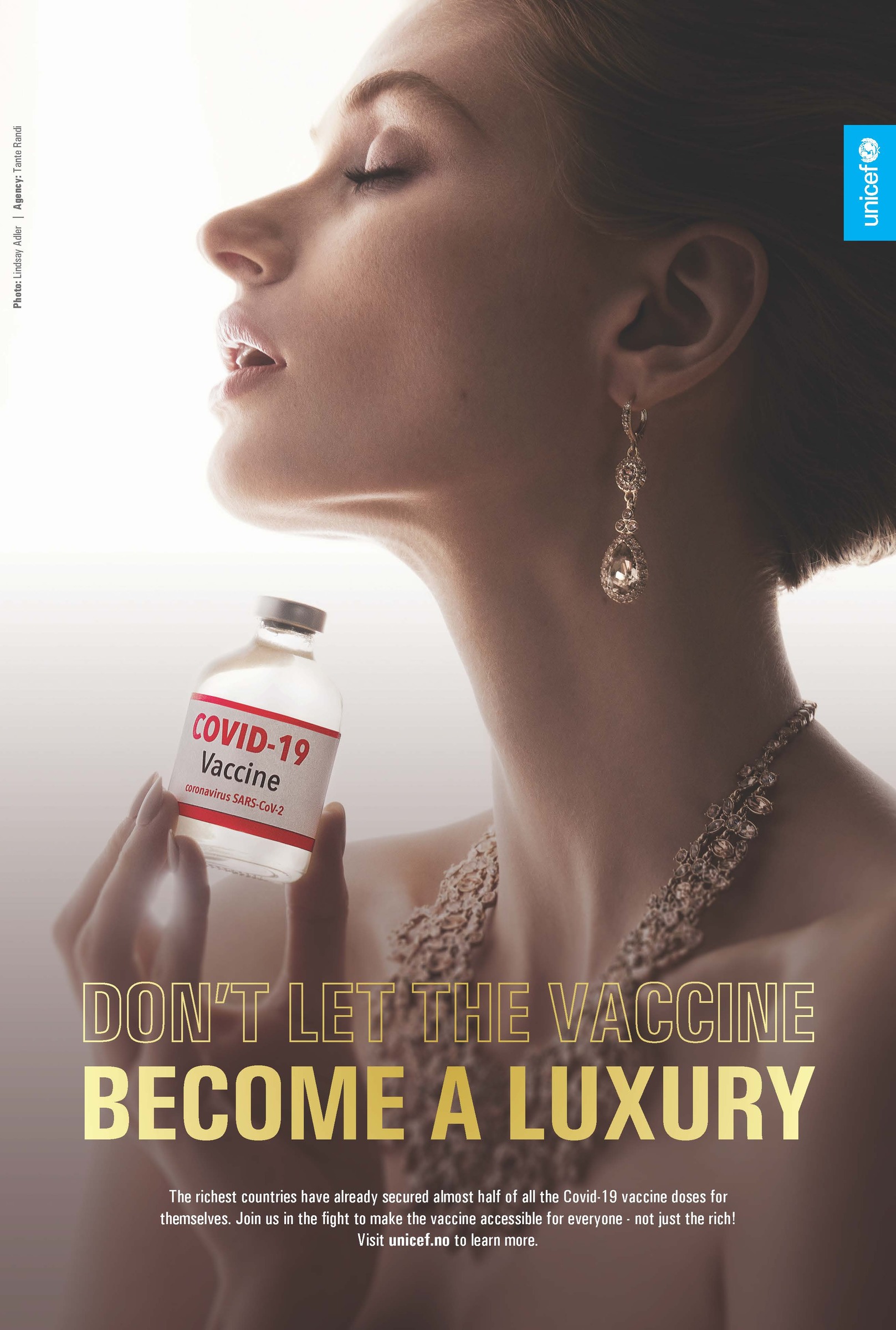 Unicef Integrated Advert By Tante Randi: Don't let the vaccine become a luxury | Ads of the World™