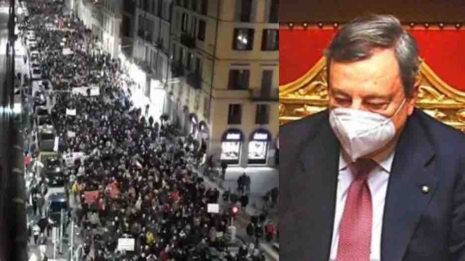 Milano, imponente corteo boccia Green Pass e Governo Draghi: “Basta discriminazione di Stato” – StopCensura